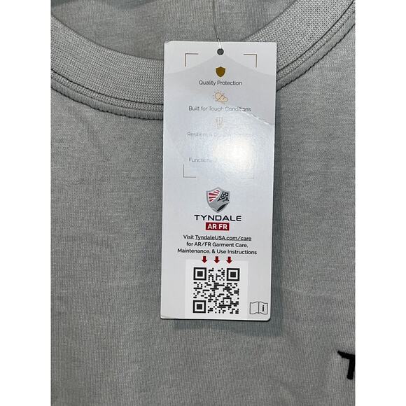 Tyndale Tesla Work Shirt NWT 2X Gray Arc Rated Flame Resistant USA - Picture 10 of 10